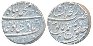Muhammad Shah, Silver Rupee, 11.29g, Dar-ul-Khilafat Shahjahanabad Mint, AH 1132/2, Badsha