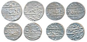 Muhammad Shah, Silver Rupee (4), 11.40g, Muhammadabad Banaras Mint, AH 114X/18 (KM 436.15)