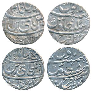 Nawab Ahmed Khan Bangash, Silver Rupee (2), 11.24g, Ahmednagar Farrukhabad Mint, AH (118)9