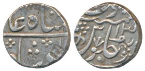 Vaphgaon Mint, Silver Rupee, 11.18g, in the name of Shah Alam II, RY 13, small countermark