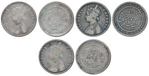 Mangal Singh, Silver Rupee (3), with the name and portrait of Victoria Empress, 1877, 1878