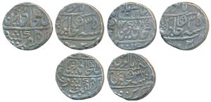 Mahadji Rao, Silver Rupee (3), Narwar Mint, in the name of Shah Alam II, AH 1206/34, AH 12