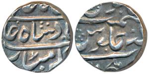 Elichpur Mint, Silver Rupee, 11.52g, in the name of Shah Alam II, Unlisted in KM. Extremel