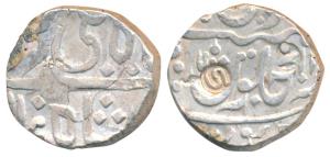 Sidi Ibrahim Khan III (AH 1265-1297; 1848-1879 AD), Silver Rupee, 11.12g, Muhiabad Poona R