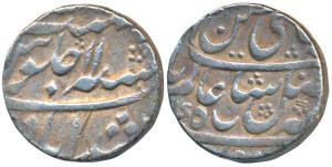 Murshidabad Mint, Silver Rupee, 11.51g, in the name of Shah Alam II, RY 11, crescent mint 