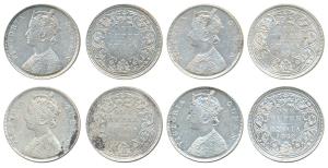 Victoria Queen, Silver Rupee, 1862, Bombay Mint, B / II / 2 / 0, (Prid 71). Very Fine to V