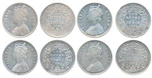 Victoria Queen, Silver Rupee, 1862, Bombay Mint, A / II / 0 / 5, (Prid 85). About Very Fin