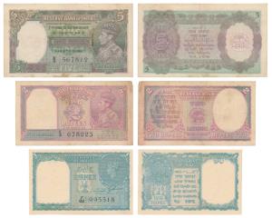 George VI, Rupee 1, 1944, signed C. E. Jones, serial number in black, the colour of the no
