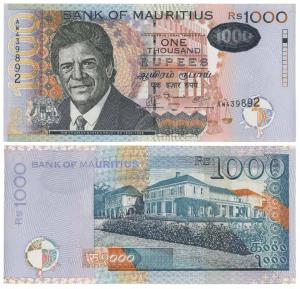 Mauritius, Rupees 1000. Uncirculated.