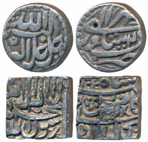 Akbar, Silver Rupee, 11.16g, Sitpur Mint, Ilahi type, Month Mihr, Year 4X (KM 94.4); Silve