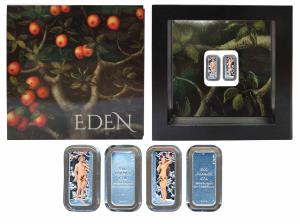 Cameroon, Silver 500 Francs (2), each 10g, 2018, Eden, each with Tree of Life in the cente