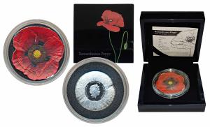 Cook Island, Elizabeth II, Silver 5 Dollars, 28.35g, 2017, Remembrance Poppy, Lest we Forg