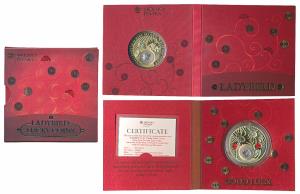 Niue, Elizabeth II, Gold 2 Dollars, 28.28g, 2013, Ladybugs. Good luck series. Proof, withi