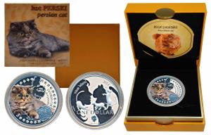 Niue, Elizabeth II, Silver 1 Dollar, 38.61, 2014, Persian Cat, obv. The Effigy of HM Queen