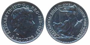 United Kingdom, Elizabeth II, Silver 50 Pence, 2013, obv. Fourth crowned portrait of HM Qu