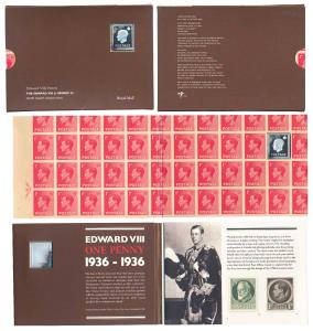 Great Britain, One Penny, stamp of Edward VIII, Proof Stamp Large Silver Ingot, 16g, Limit