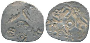 Punch Marked, attributed to Magadha Janapada, Silver Vimshatika, 4.49g, G/H Series 0, five