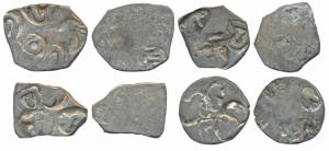 Archaic Punch Marked Coinage, attributed to Kosala Janapada, Silver Vimshatika (4), variou