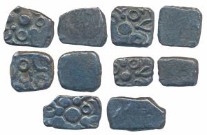 Archaic Punch Marked Coinage, attributed to Avanti Janapada, Western Madhya Pradesh, Silve