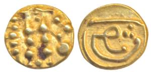 Alupas of Udipi, Udayadityaraya or Gopisvararasa Pandya (c. AD 1088-1332), Gold Fanam, 0.3