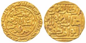 Ghiyath al-Din Tughlaq, Gold Tanka, 11.00g, Dar-ul-Mulk Hazrat Delhi Mint, AH 725, obv. Ar