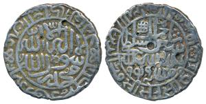 Sher Shah Suri (AH 945-952, 1538-1545 AD), Silver Rupee, 11.23g, Mintless type, AH 949, le