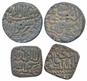 Akbar, Silver Rupee, 11.31g, mint name off flan but stylization that of Jaunpur, AH 968, K