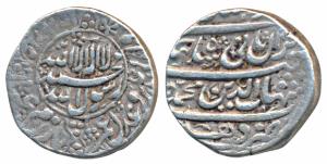 Shah Jahan, Silver Rupee, 11.4g, Delhi Mint, Kalima within circle on obv.(KM 227.6). Very 