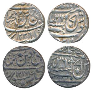 Saadat Ali (AH 1213-1230; 1798-1814 AD), Silver Rupee (2), Muhammadabad Banaras Mint, in t