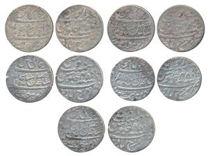 Farrukhabad Mint, Silver Rupee (5), in the name of Shah Alam II, RY 45, oblique milling an