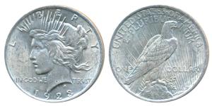 United States of America, Silver Peace Dollar, 1923, (KM 150). Uncirculated.