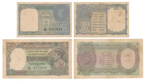 George VI, Rupee 1, 1944, signed C. E. Jones, serial number in black (J&R 4.1.1A); Rupees 