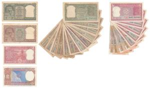 Rupees 2, (21 notes), of different varieties and signatures. Fine to Uncirculated. (21)