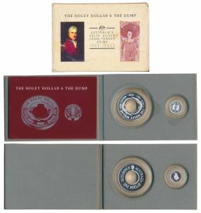 Australia, Elizabeth II, Silver 1 Dollar, 1 oz., 31.93g & Silver Dump / 25 Cents, ¼ oz., 7