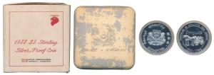 Singapore, Silver 5 Dollars, 20g, 1988, 100th Anniversary of the Singapore Fire Service, o