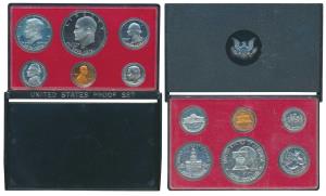 United States of America, 1976, Proof Set, Dime to Dollar. Proof, within case of issue but