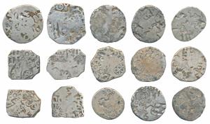 Archaic Punch-marked Coinage, Magadha Imperial Series, Silver Karshapana (15), obv. variou