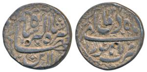 Jahangir, Silver Rupee, 11.39g, Lahore Mint, Month Di, ornamental border (KM 145.11). Very