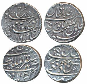 Farrukhsiyar (AH 1124-1131; AD 1712-1719), Silver Rupee, 11.12g, Mustaqir-ul-Mulk Akbaraba