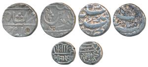 Assorted lot, Silver Rupee, Jahangir, Qandahar Mint, AH 1027 (KM 142.2); Maratha Confedera