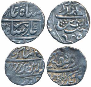 Silver Rupee (2), Pali Mint with pseudo mint name Dar al-Mansur Jodhpur, 11.89g, in the na