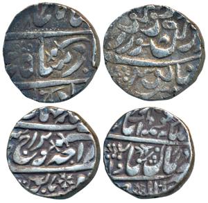 Takhat Singh (AH 1259-1290; 1843-1873 AD), Silver Rupee,11.33g, Pali Mint with pseudo Mint