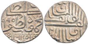 Bharmalji I (VS 1642-1688, 1586-1632 AD), Silver ½ Rupee, 5.6 g, in the name of Mahmud bin