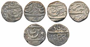 Ahmad Ali Khan (AH 1326; 1908 AD), Silver Rupee (3), in the name of Ahmad Shah Durrani (KM