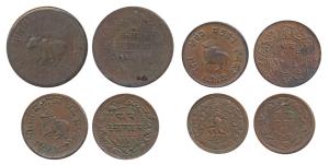 Assorted Lot, Ratlam, Ranjit Singh (VS 1921-1950; 1864-1893 AD), Copper Paisa, 5.95g, thic