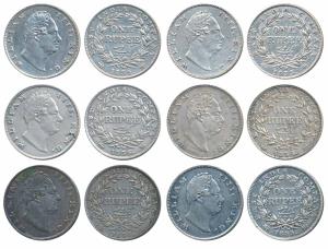 William IV, Silver Rupee, 1835, Bombay & Calcutta Mint. Very Fine to Extremely Fine. (6)