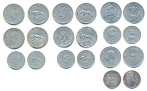 George VI, Cupro-Nickel, Rupee (4) & ½ Rupee (2), 1946 and 1947, Bombay Mint; Cupro-Nickel