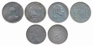 Assorted lot, German East Africa, Wilhelm II, Silver Rupien / Rupee, 11.57g, 1899 (KM 2); 
