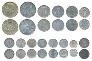 Assorted Lot, Silver, Netherland East Indies, Silver ¼ Gguilden, 1904; Saudi Arabia, Silve