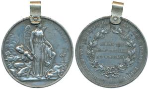 The Sepoy Mutinies, Defenders of the Indian Empire 1857, White Metal, obv. standing winged